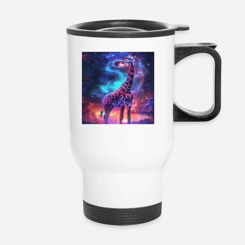 Girafe - Tasse isotherme avec poignée - blanc