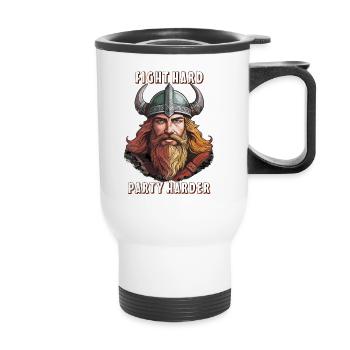 VIKING SE BATTRE DUR, FAIRE LA FÊTE PLUS FORT - Tasse isotherme avec poignée - blanc - Devant