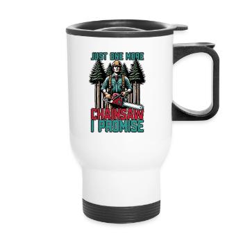 Arboriculteur Juste un arboriculteur spécialiste des arbres de plus - Tasse isotherme avec poignée - blanc - Devant