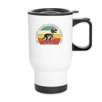 Chasseur de fossiles My Happy Place Collecte de fossiles - Tasse isotherme avec poignée - blanc - Devant