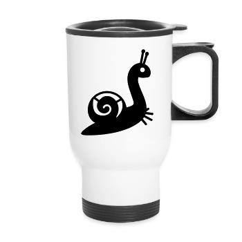 Snail - Thermal mug with handle - white - Front