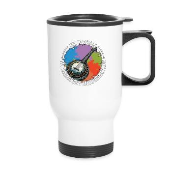 Bluegrass Music My Passion My Bluegrass Musician - Thermobecher mit Tragegriff - Weiß - Vorne