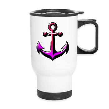 An Anchor - Thermal mug with handle - white - Front