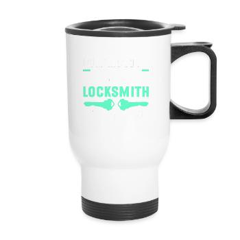 Serrurier Crochetage Crocheteur - Tasse isotherme avec poignée - blanc - Devant