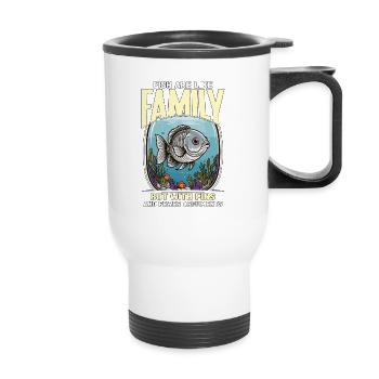 Aquarium Enthusiast Fish Are Like Family Aquarist - Thermal mug with handle - white - Front