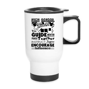 Awesome High School Teacher - Thermal mug with handle - white - Front