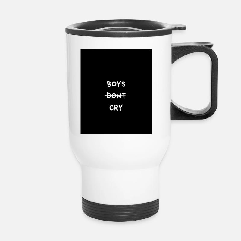 BOYS DONT CRY - Thermobecher mit Tragegriff - Weiß