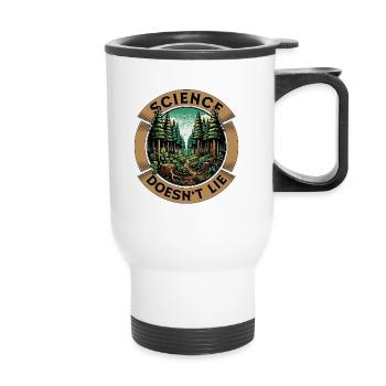 Environmental Science Doesn't Lie Soil Scientist - Thermal mug with handle - white - Front