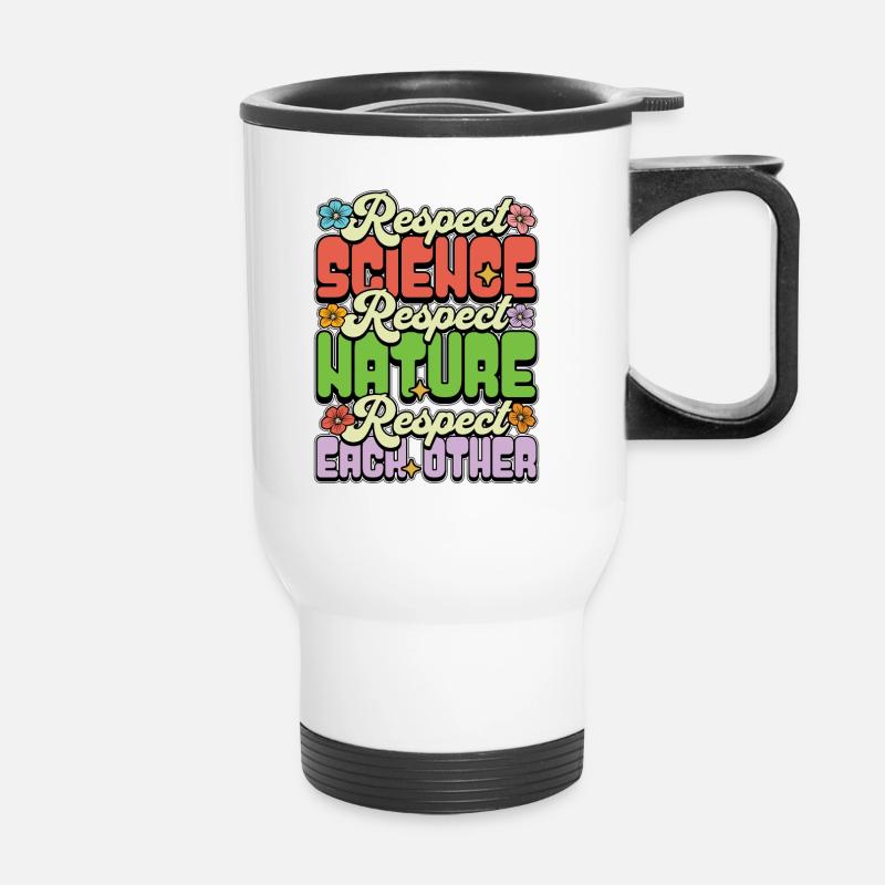 Environmental Scientist Respect Science Biologist - Thermal mug with handle - white