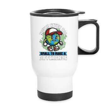 Environmental Scientist You're Never Too Scientist - Thermal mug with handle - white - Front