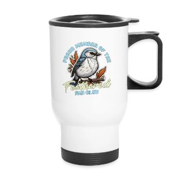 Bird Enthusiast Proud Member Of The Nature Lover - Thermal mug with handle - white - Front
