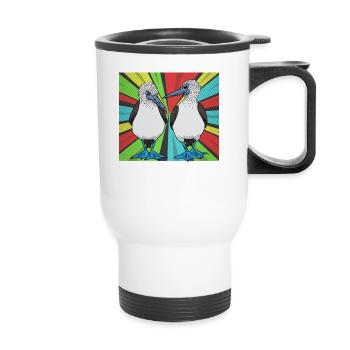 Comedian Blue-footed Booby - Thermal mug with handle - white - Front
