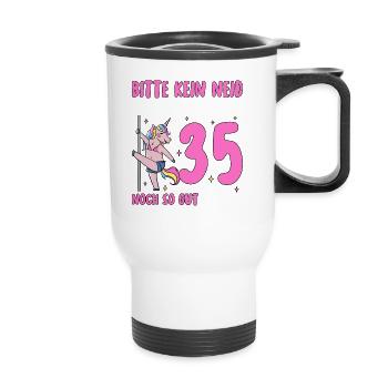 Please No Envy 35 Birthday - Thermal mug with handle - white - Front