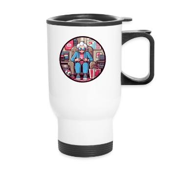 Gamer Granny - Thermal mug with handle - white - Front