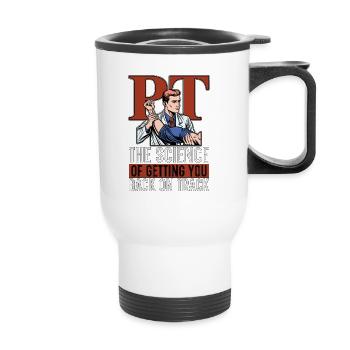 Physical Therapist PT The Science Of Chiropractor - Thermal mug with handle - white - Front