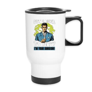 Orthopedic Surgeon Got A Bone To Pick Orthopedist - Thermal mug with handle - white - Front