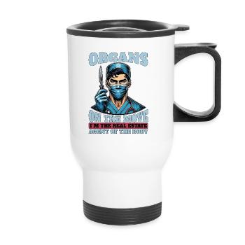 Transplant Surgery Organs On The Move Physician - Thermal mug with handle - white - Front