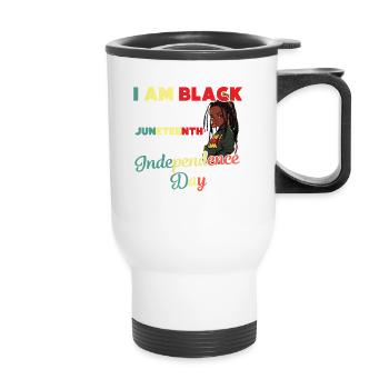 I'm a Black Child Independence Day - Thermal mug with handle - white - Front