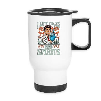Plastic Surgery I Lift Faces Cosmetic Surgeon - Thermal mug with handle - white - Front