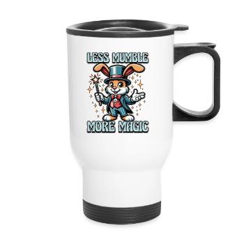 Speech Therapy Less Mumble More Magic Pathology - Thermal mug with handle - white - Front