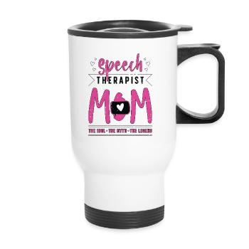 Speech Therapist Mom The Idol Speech Pathologist - Thermal mug with handle - white - Front