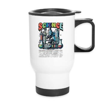 STEM Teacher Science Because Figuring Technology - Thermobecher mit Tragegriff - Weiß - Vorne
