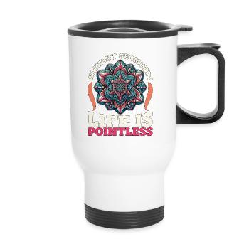 Mathematician Without Geometry Life Statistician - Thermal mug with handle - white - Front