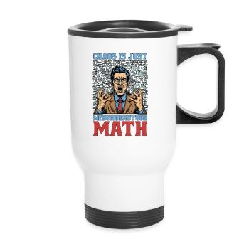 Mathematician Chaos Is Just Misunderstood Geometry - Thermal mug with handle - white - Front