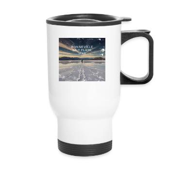 Bonneville Salt Flats Utah - Thermobecher mit Tragegriff - Weiß - Vorne