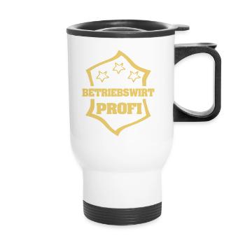 Occupation Business Economist - Thermal mug with handle - white - Front