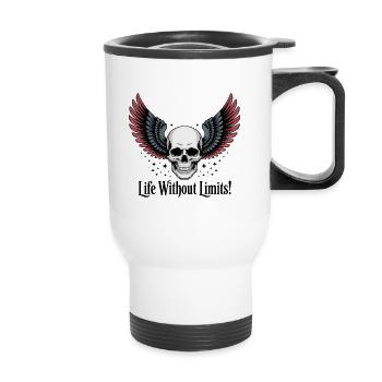 DES OS LA VIE SANS LIMITES - Tasse isotherme avec poignée - blanc - Devant