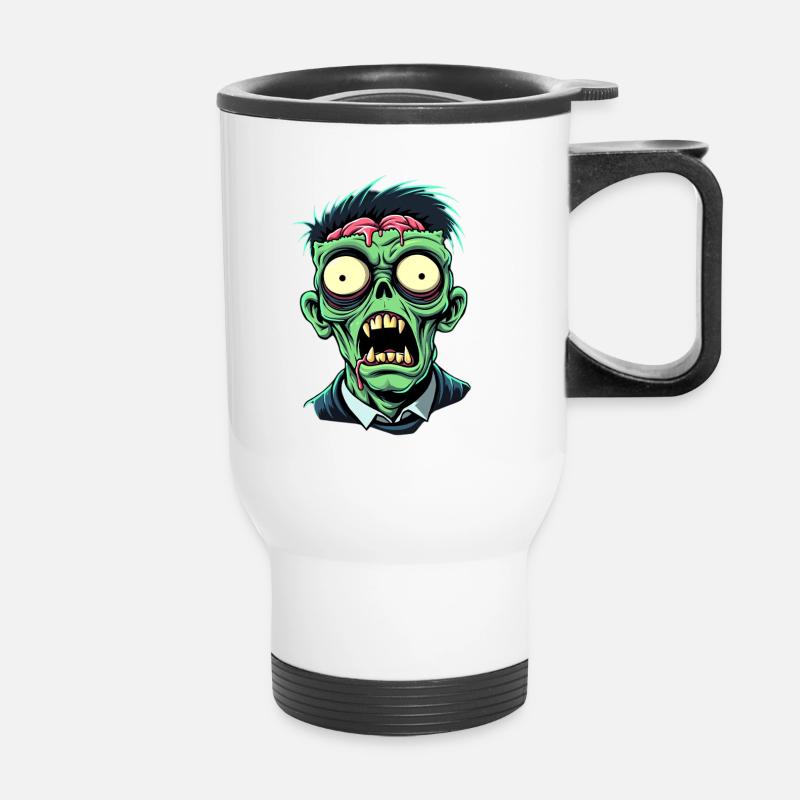Zombie - Thermal mug with handle - white