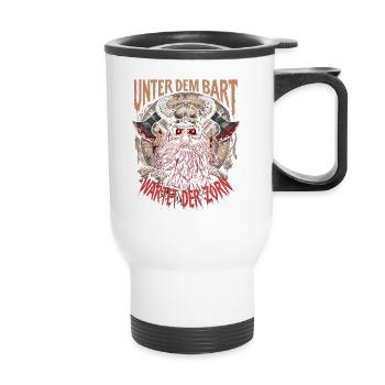 Evil Old Man Viking Under The Beard Wrath - Thermal mug with handle - white - Front