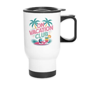 Vacation Club Summer Festival Vacation Beach Vacation - Thermal mug with handle - white - Front