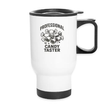 Dégustation de bonbons professionnelle Candy - Tasse isotherme avec poignée - blanc - Devant