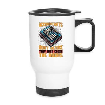 Les comptables comptables ne prennent pas leur retraite - Tasse isotherme avec poignée - blanc - Devant