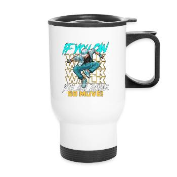 Dance Teacher If You Can Walk You Can Dance Sport - Thermobecher mit Tragegriff - Weiß - Vorne