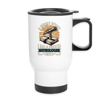 Astrologer A Short Story I Am A Proud Tarot Reader - Thermal mug with handle - white - Front
