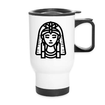 pharaon - Tasse isotherme avec poignée - blanc - Devant