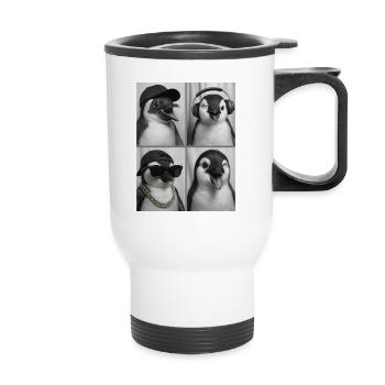 Pinguin - Thermobecher mit Tragegriff - Weiß - Vorne