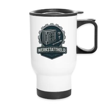 Werkstattheld, Werkzeugbau Profi - Thermal mug with handle - white - Front