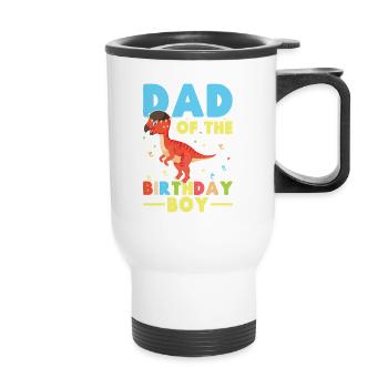 Pachycephalosaurus Dad Birthday Boy - Thermal mug with handle - white - Front