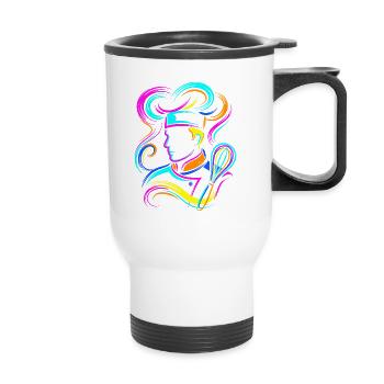 Baker - Thermal mug with handle - white - Front