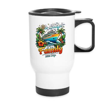Croisière en famille 2026 - Tasse isotherme avec poignée - blanc - Devant
