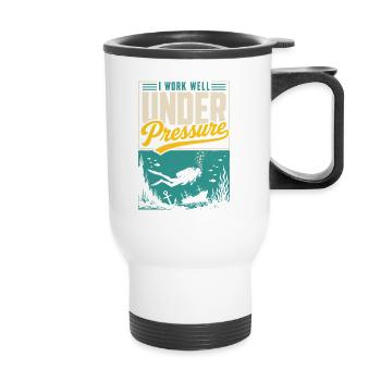 Maillot de plongée sous pression - Tasse isotherme avec poignée - blanc - Devant