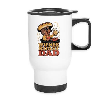 Viennese Roast Dad - Thermal mug with handle - white - Front