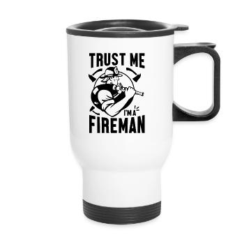 Fire brigade - Thermal mug with handle - white - Front