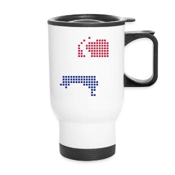 Dutch - holland - netherlands - Thermal mug with handle - white - Front
