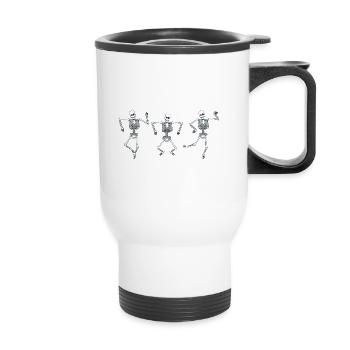 Radiology team picture mri technologist radiology - Thermal mug with handle - white - Front