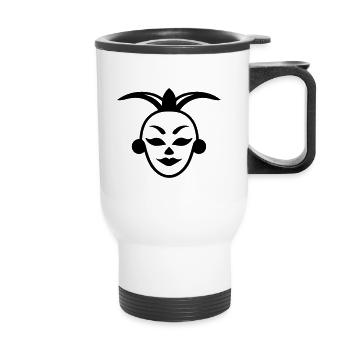 Clown - Thermobecher mit Tragegriff - Weiß - Vorne
